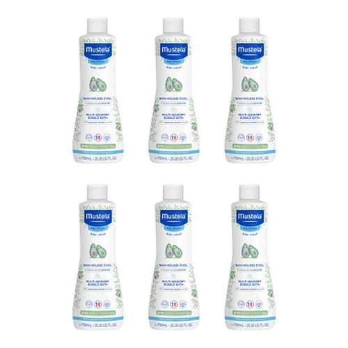 Mustela Multi Sensory Bubble Bath 750mL Pack of 6