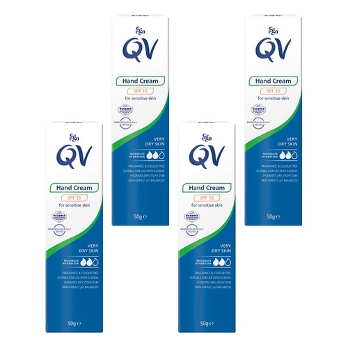 Ego QV Hand Cream SPF15 50g Pack of 4