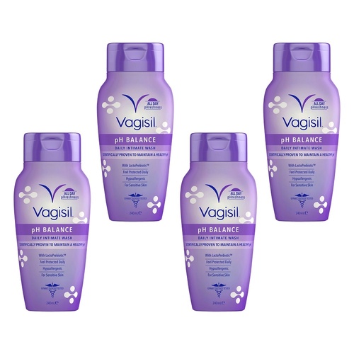 Vagisil pH Balance Intimate Wash 240mL Pack of 4