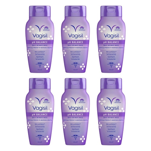 Vagisil pH Balance Intimate Wash 240mL Pack of 6