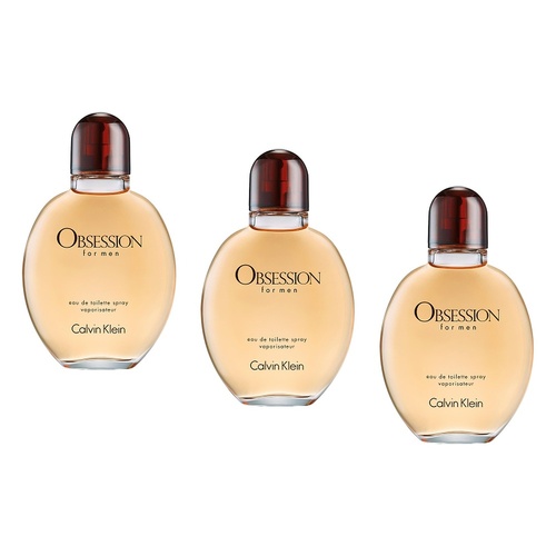 Calvin Klein Obsession For Men EDT 125mL Pack of 3