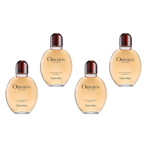 Calvin Klein Obsession For Men EDT 125mL Pack of 4