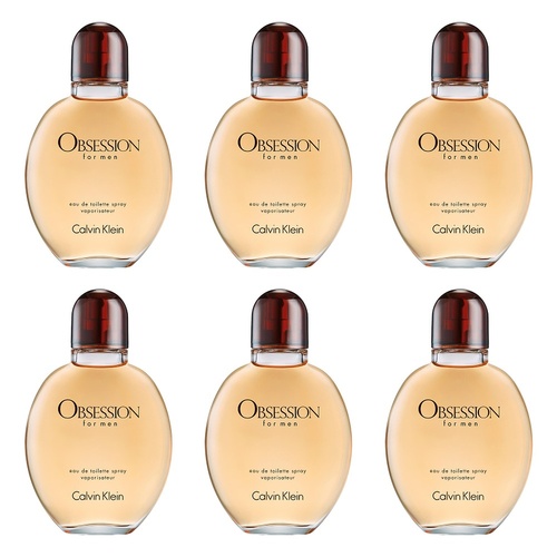 Calvin Klein Obsession For Men EDT 125mL Pack of 6