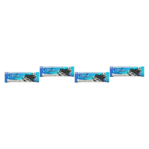 Quest Cookies & Cream Protein Bar 60g x 12 Bundle of 4