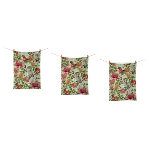 La La Land Tea Towel Botanical Beauty 44 x 64cm Pack of 3