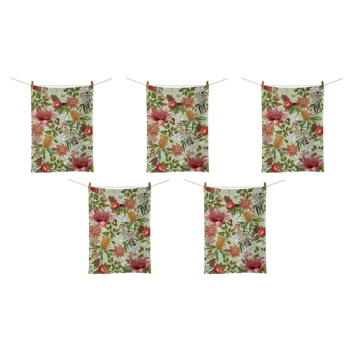 La La Land Tea Towel Botanical Beauty 44 x 64cm Pack of 5