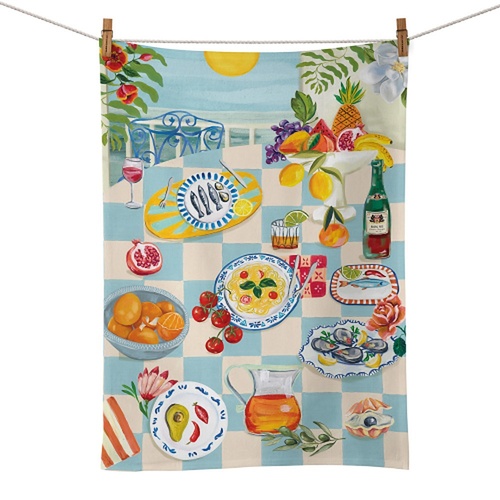 LA LA LAND Tea Towel Coastal Breeze 64cm