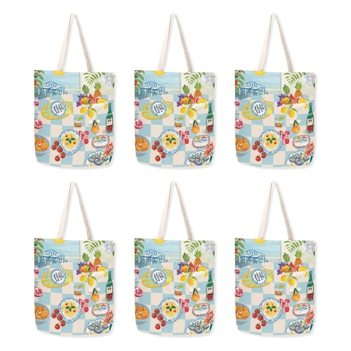 LA LA LAND Shopping Tote Coaster Breeze Pack of 6