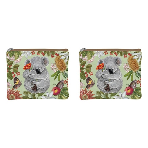 LA LA LAND Coin Purse Botanical Beauty 14 x 14cm Pack of 2