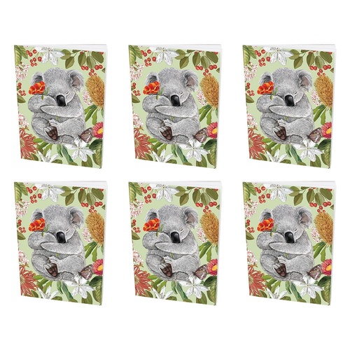 La La Land Pocket Notebook Botanical Beauty Pack of 6
