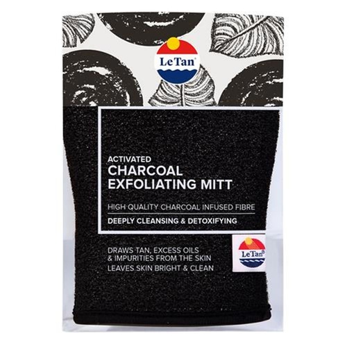 Le Tan Activated Charcoal Exfoliating Mitt