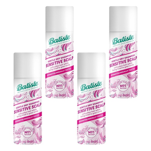 Batiste Dry Shampoo Sensitive Scalp Lightly Fragranced 50mL Pack of 4