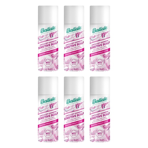 Batiste Dry Shampoo Sensitive Scalp Lightly Fragranced 50mL Pack of 6