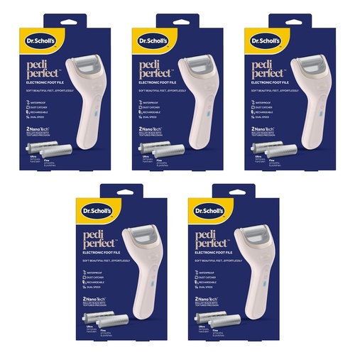 Scholl Pedi Perfect Electronic Foot File Pack of 5