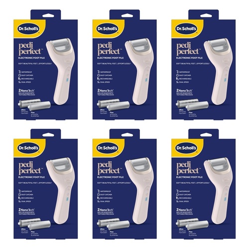 Scholl Pedi Perfect Electronic Foot File Pack of 6