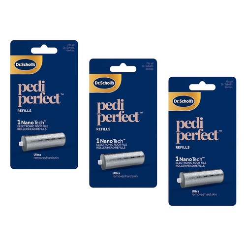 Scholl Pedi Perfect Nano Tech Ultra Refill Pack of 3