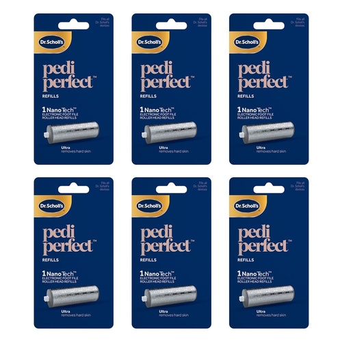 Scholl Pedi Perfect Nano Tech Ultra Refill Pack of 6