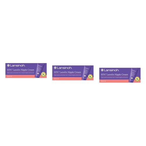 Lansinoh HPA Lanolin Nipple Cream 10g Pack of 3