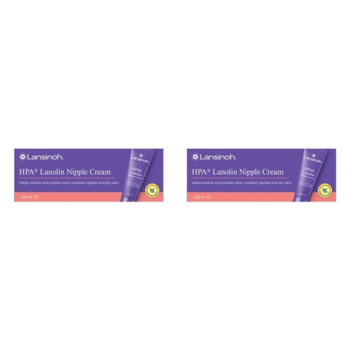 Lansinoh HPA Lanolin Nipple Cream 40mL Pack of 2