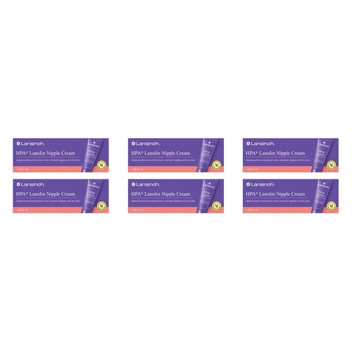 Lansinoh HPA Lanolin Nipple Cream 40mL Pack of 6