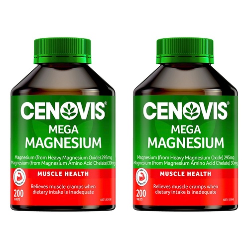 Cenovis Mega Magnesium 200 Tablets Pack of 2