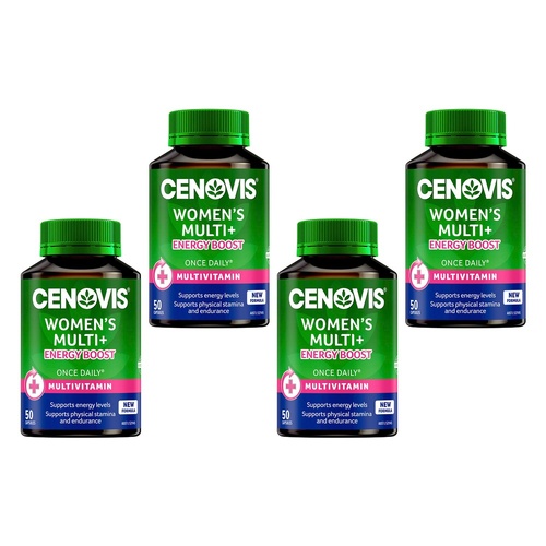 Cenovis Women's Multi + Energy Boost 50 Capsules Pack of 4