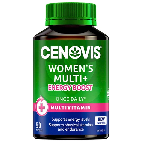 Cenovis Women's Multi + Energy Boost 50 Capsules