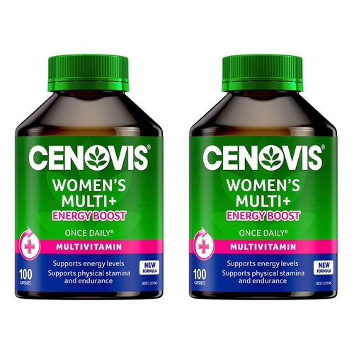 Cenovis Women's Multi + Energy Boost 100 Capsules Pack of 2