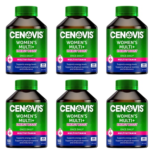 Cenovis Women's Multi + Energy Boost 100 Capsules Pack of 6