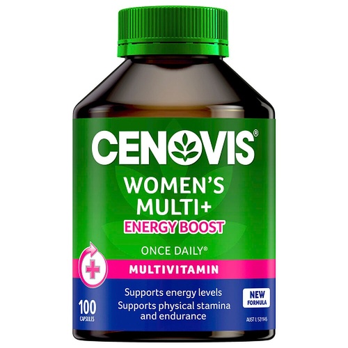 Cenovis Women's Multi + Energy Boost 100 Capsules