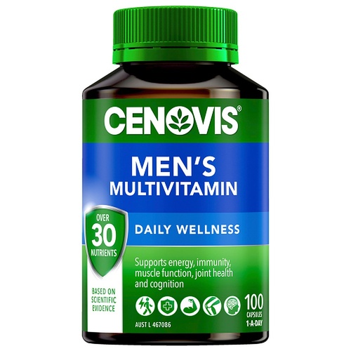 Cenovis Men's Multivitamin Daily Wellness 100 Capsules