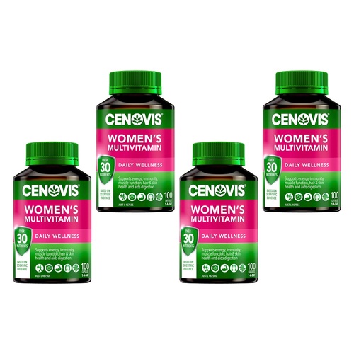 Cenovis Women's Multivitamin Daily Wellness 100 Capsules Pack of 4