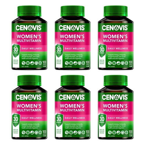 Cenovis Women's Multivitamin Daily Wellness 100 Capsules Pack of 6