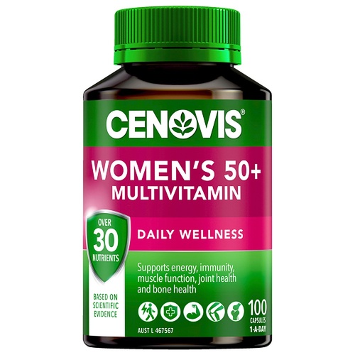 Cenovis Women's 50+ Multivitamin Daily Wellness 100 Capsules