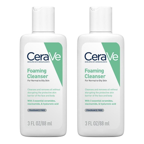 CeraVe Foaming Oil-Free Cleanser 88mL Pack of 2