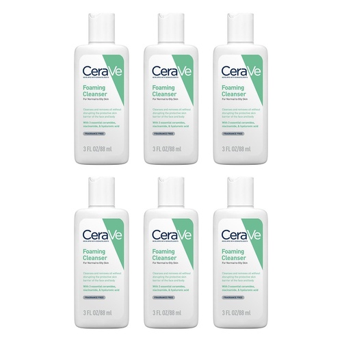 CeraVe Foaming Oil-Free Cleanser 88mL Pack of 6