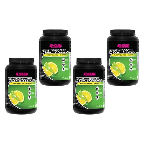 Endura Performance Hydration Lemon Lime Powder 2kg Pack of 4