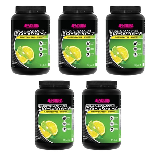 Endura Performance Hydration Lemon Lime Powder 2kg Pack of 5
