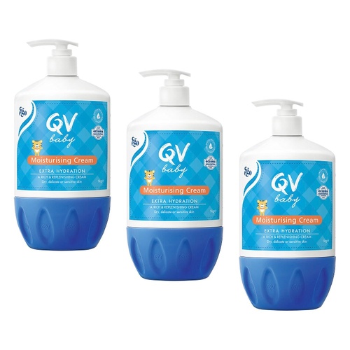 Ego QV Baby Moisturising Cream 1kg Pack of 3