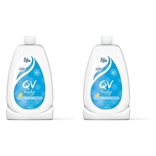 Ego QV Baby Bath Oil 1L Pack of 2