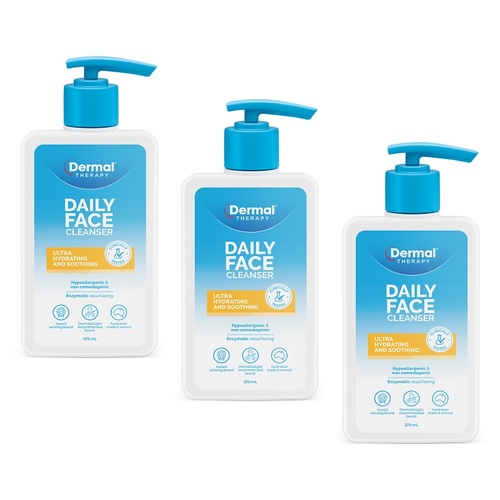 Dermal Therapy Daily Face Cleanser 175mL Pack of 3