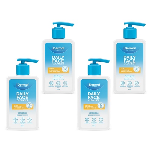 Dermal Therapy Daily Face Cleanser 175mL Pack of 4