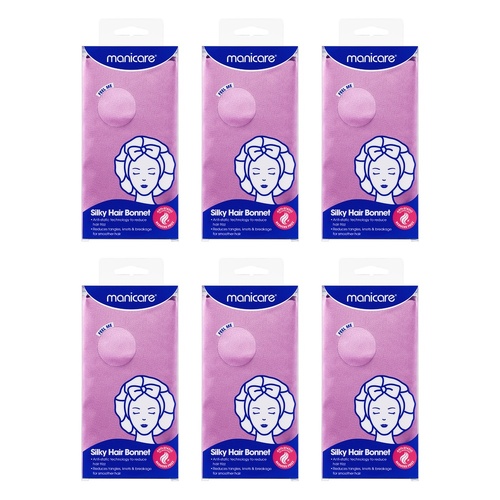 Manicare Silky Hair Bonnet x 6 Bundle of 6