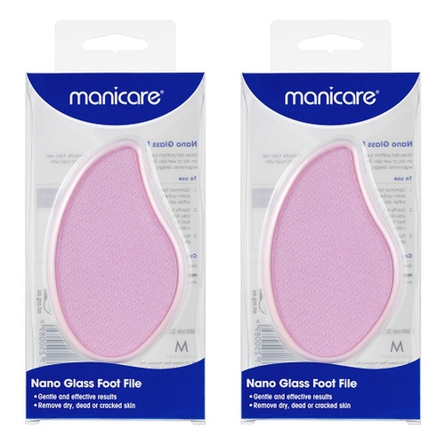 Manicare Nano Glass Foot File x 6 Bundle of 2