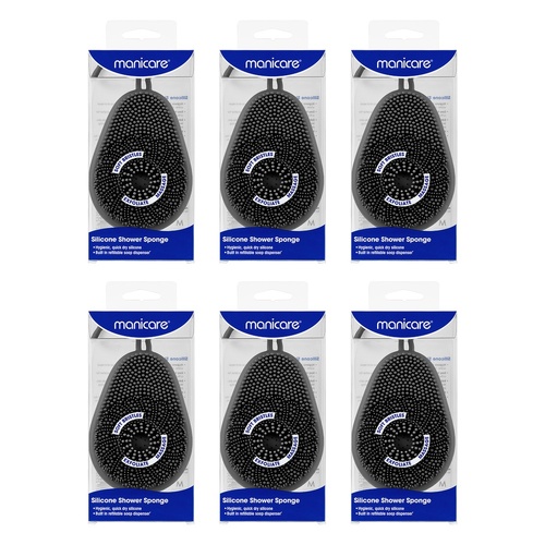 Manicare Silicone Shower Sponge x 6 Bundle of 6