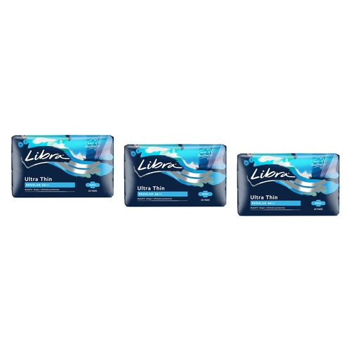 Libra Extra Goodnights Pads with Wings 20 Pack x 3 Bundle of 3