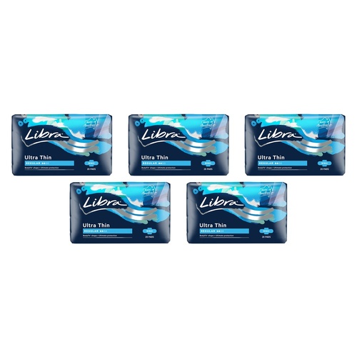 Libra Extra Goodnights Pads with Wings 20 Pack x 3 Bundle of 5