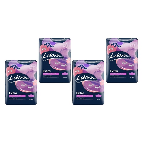 Libra Ultra Thin Pads Super with Wings 18 Pack x 6 Bundle of 4