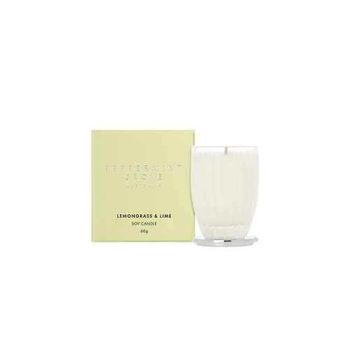 Peppermint Grove Lemongrass & Lime Scented Soy Candle 60g