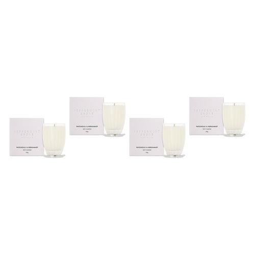 Peppermint Grove Patchouli & Bergamot Scented Soy Candle 60g Pack of 4